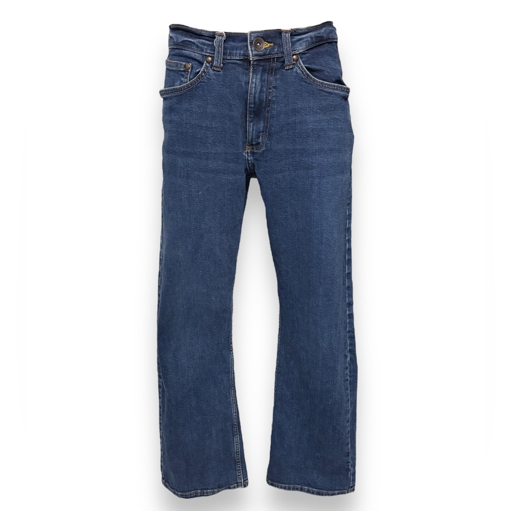 WRANGLER Medium Wash Mid-Rise Relaxed Boot Cut Jeans